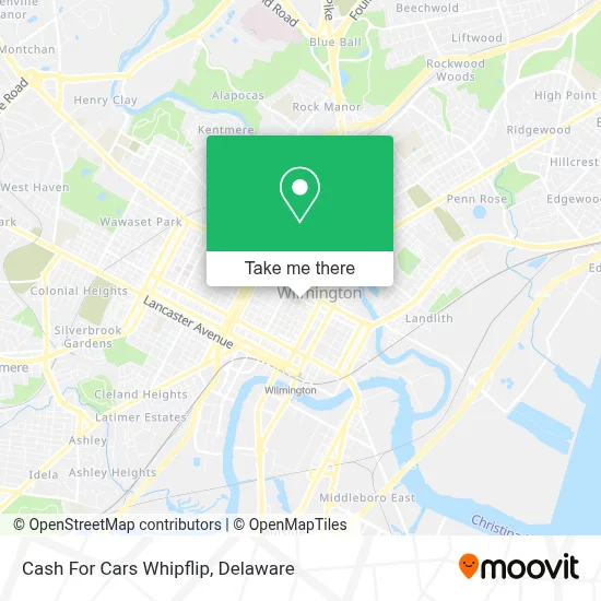 Cash For Cars Whipflip map