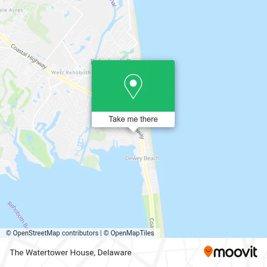 The Watertower House map