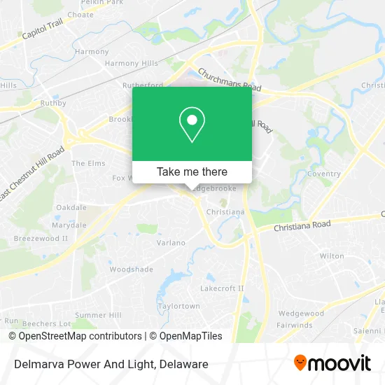 Delmarva Power And Light map