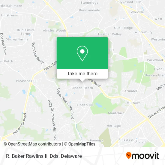 R. Baker Rawlins Ii, Dds map