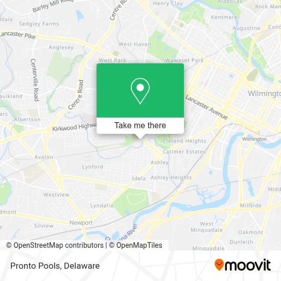 Pronto Pools map