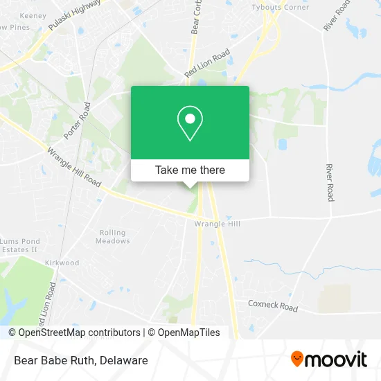 Bear Babe Ruth map