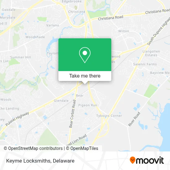 Keyme Locksmiths map