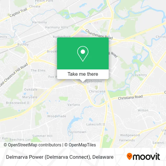 Delmarva Power (Delmarva Connect) map