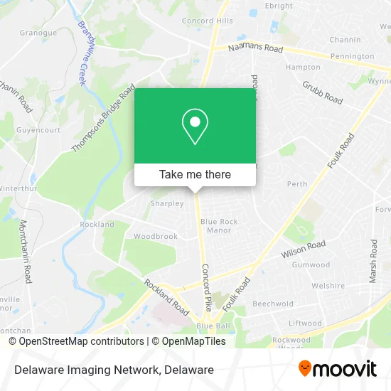 Delaware Imaging Network map