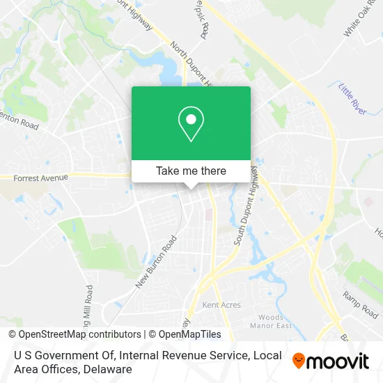 U S Government Of, Internal Revenue Service, Local Area Offices map