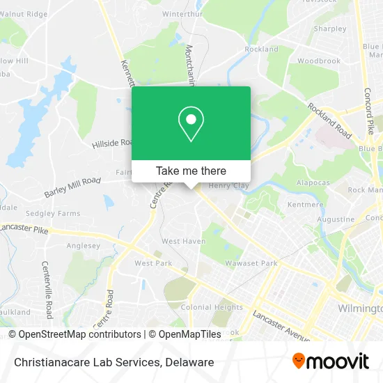 Christianacare Lab Services map