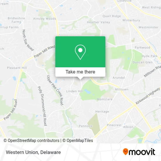 Western Union map