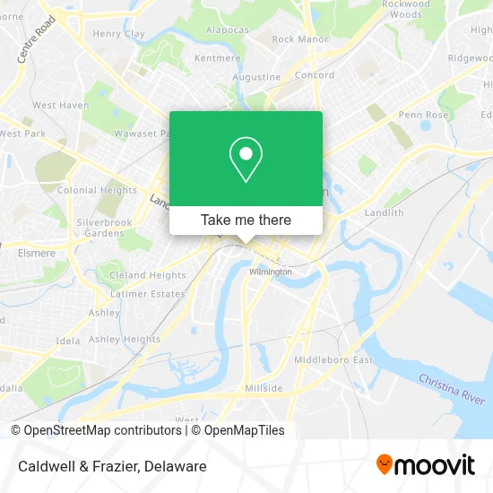 Caldwell & Frazier map