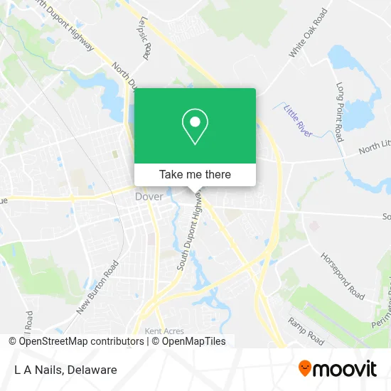 L A Nails map