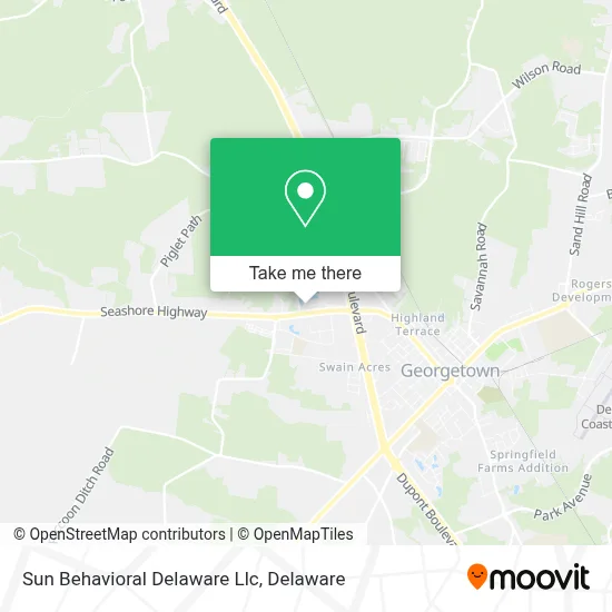 Sun Behavioral Delaware Llc map