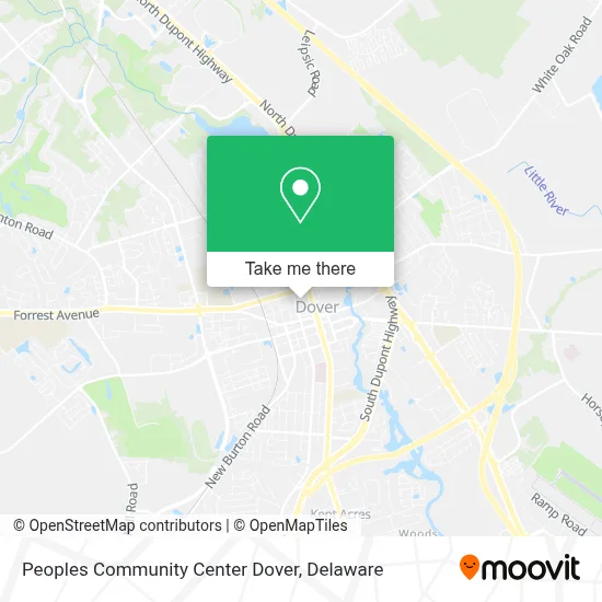 Peoples Community Center Dover map