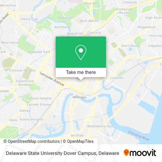 Delaware State University Dover Campus map