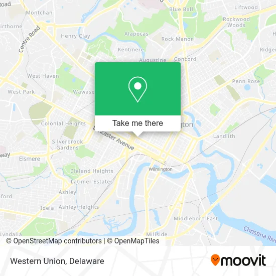 Western Union map