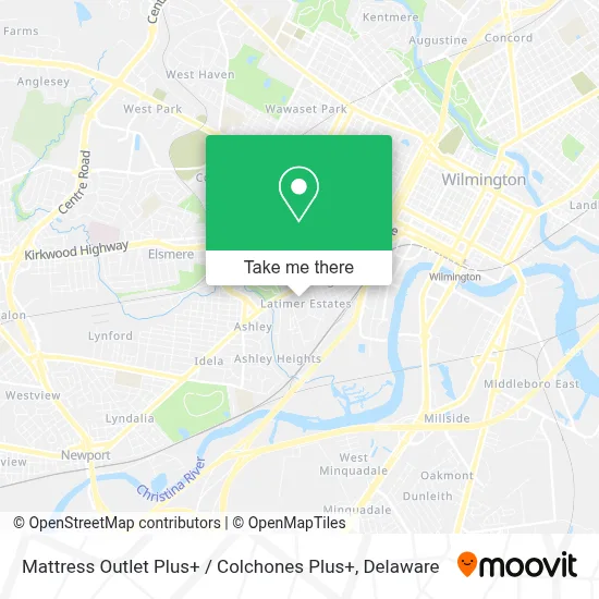 Mattress Outlet Plus+ / Colchones Plus+ map