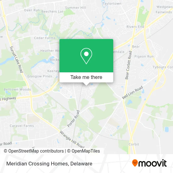 Meridian Crossing Homes map