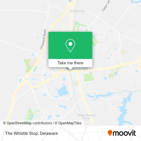 The Whistle Stop map