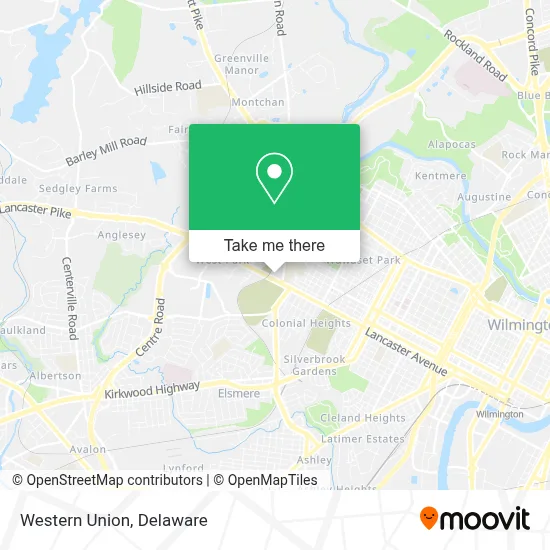 Western Union map