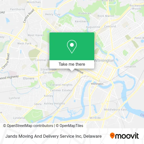 Jands Moving And Delivery Service Inc map