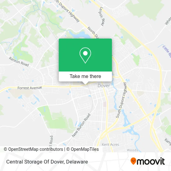 Central Storage Of Dover map