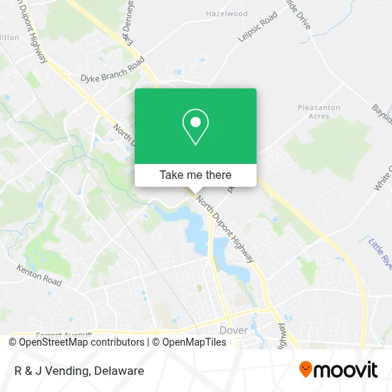 R & J Vending map