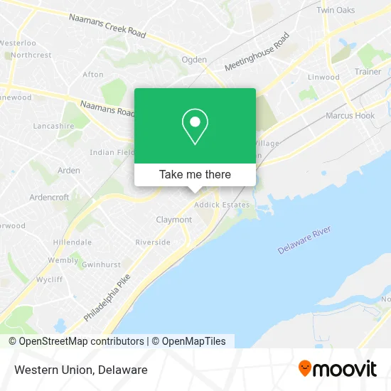 Western Union map