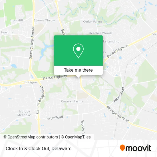 Clock In & Clock Out map