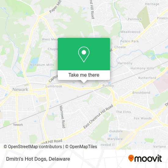 Dmitri's Hot Dogs map