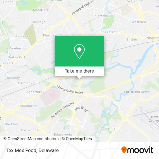 Tex Mex Food map