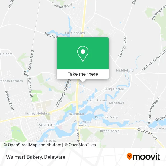 Walmart Bakery map