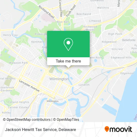 Jackson Hewitt Tax Service map