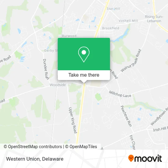 Western Union map