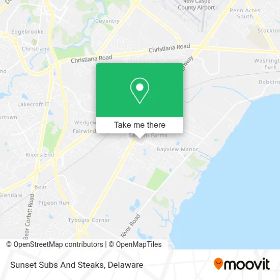 Sunset Subs And Steaks map
