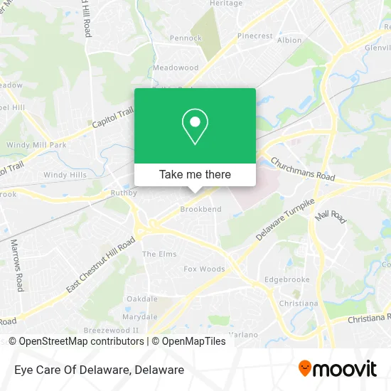 Eye Care Of Delaware map