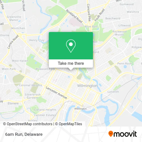 6am Run map