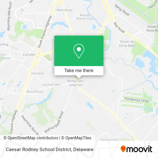 Caesar Rodney School District map