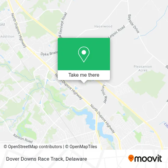Dover Downs Race Track map