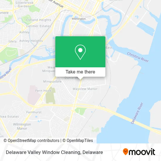Delaware Valley Window Cleaning map