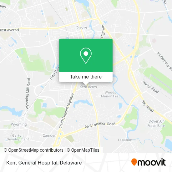 Kent General Hospital map
