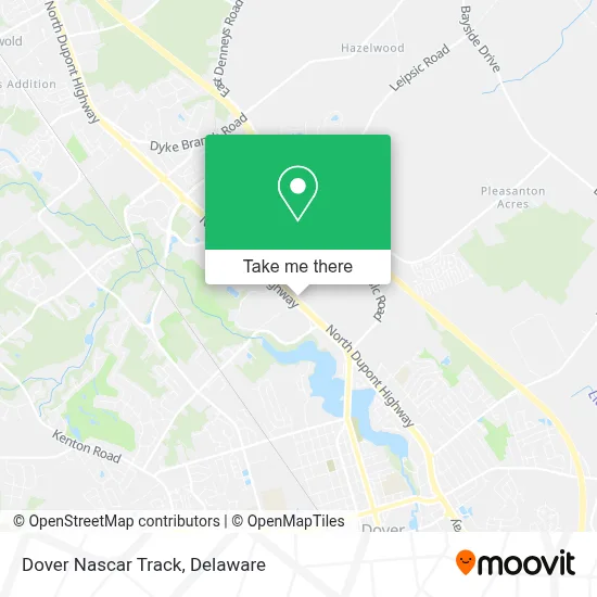 Dover Nascar Track map