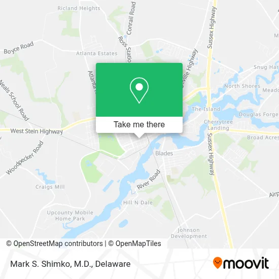 Mark S. Shimko, M.D. map