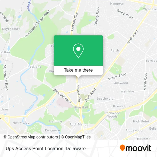 Ups Access Point Location map