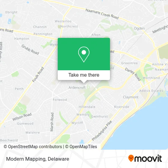 Modern Mapping map