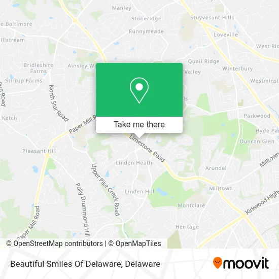 Beautiful Smiles Of Delaware map