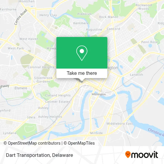 Dart Transportation map