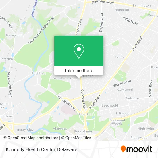 Kennedy Health Center map