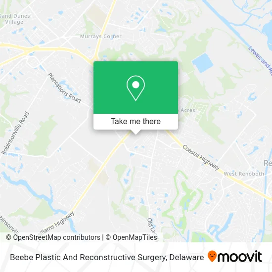 Beebe Plastic And Reconstructive Surgery map
