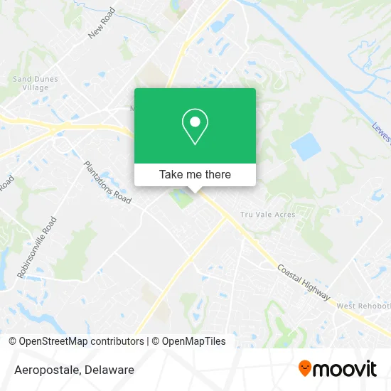 Aeropostale map