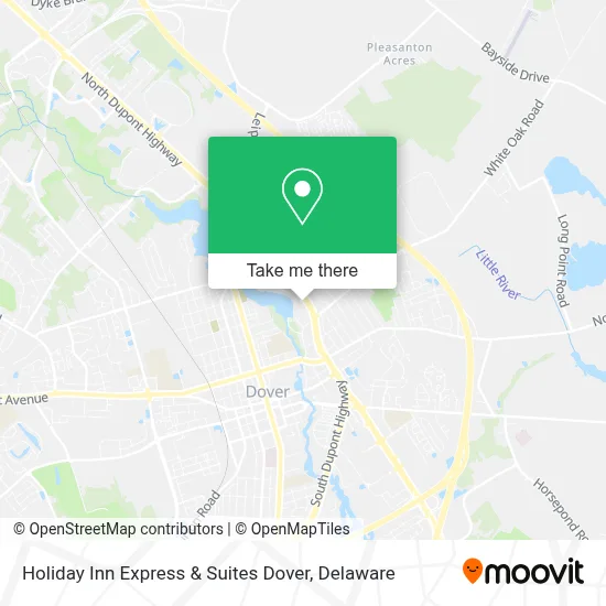 Holiday Inn Express & Suites Dover map