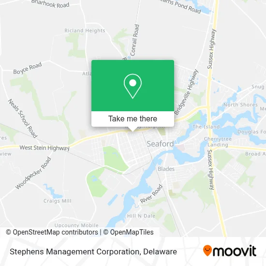Stephens Management Corporation map